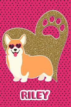 Corgi Life Riley: College Ruled Composition Book Diary Lined Journal Pink