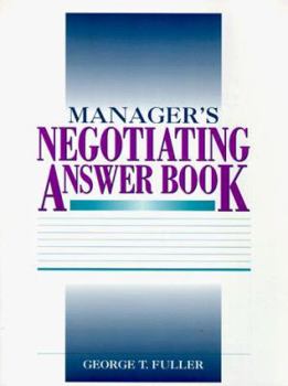 Hardcover Manager's Negotiating Answer Book