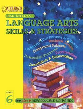 Paperback Language Arts Skills & Strategies Level 6 (Highinterest Englishlanguage Arts Skills & Strategies) Book