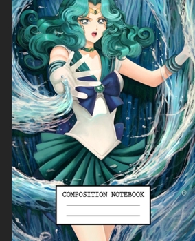 Notebook: Anime Japan Sailor Moon Soft Glossy Cover Graph Paper Pages Book 7.5 x 9.25 Inches 110 Pages
