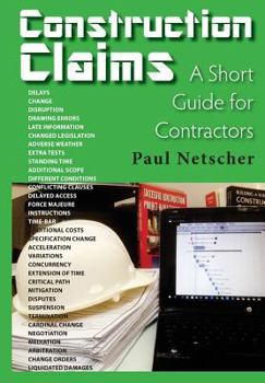 Paperback Construction Claims: A Short Guide for Contractors Book