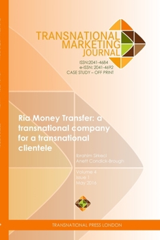 Paperback Ria Money Transfer: a transnational company for a transnational clientele Book