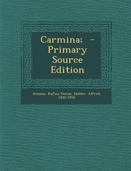 Paperback Carmina; [Latin] Book