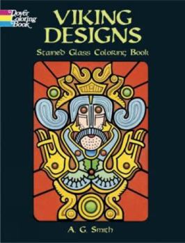 Paperback Viking Designs Stained Glass Coloring Book