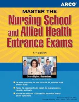 Paperback Arco Master the Nursing School and Allied Health Entrance Exams Book