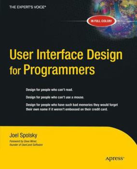 Paperback User Interface Design for Programmers Book