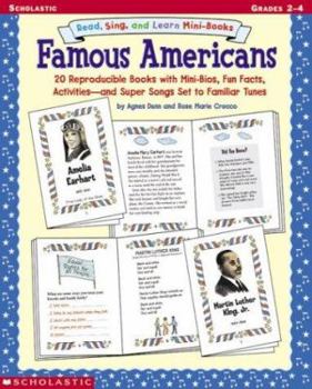 Paperback Sing, Read, and Learn Mini-Books: Famous Americans Book