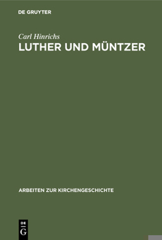 Hardcover Luther und Müntzer [German] Book