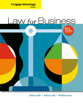 Paperback Cengage Advantage Books: Law for Business Book