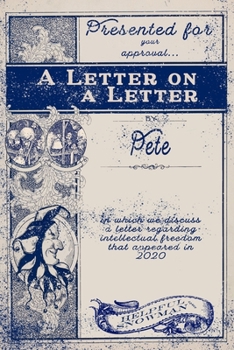 Paperback A Letter on A Letter: a discussion of intellectual freedom Book