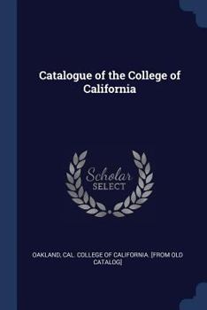 Paperback Catalogue of the College of California Book