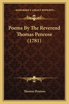 Paperback Poems By The Reverend Thomas Penrose (1781) Book