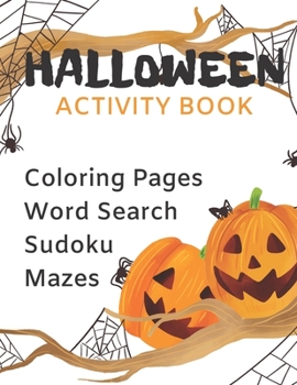 Paperback Halloween Activity Book: Stimulate Child's Creativity Book