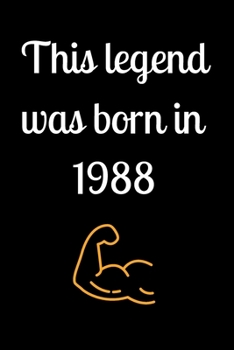 Paperback This legend was born in 1988 Book