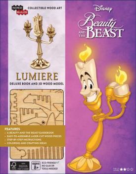 Hardcover Incredibuilds: Disney's Beauty and the Beast: Lumiere Deluxe Book and Model Set Book