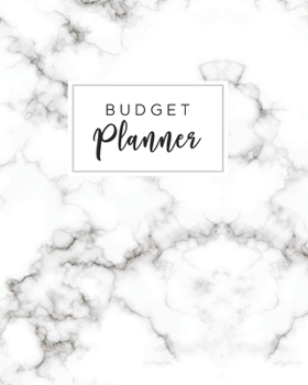 Paperback Budget Planner: 2020 Weekly and Monthly Budgeting Book, Journal, Organizer for Expenses, Money and Bills Tracker, Undated, White Marbl Book