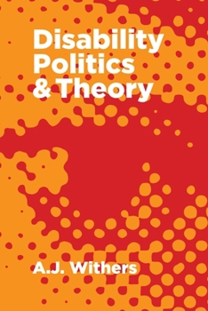 Paperback Disability Politics and Theory Book