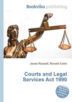 Paperback Courts and Legal Services ACT 1990 Book