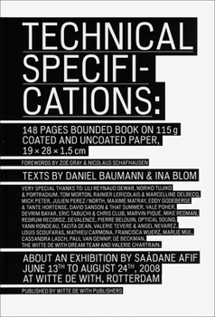 Hardcover Saâdane Afif: Technical Specifications Book