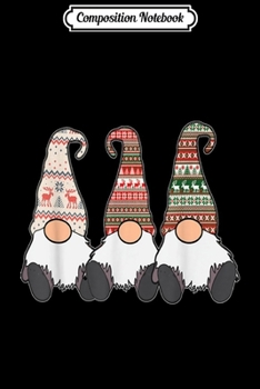 Composition Notebook: 3 Nordic Gnomes Winter Christmas Swedish Tomte Cute Elves  Journal/Notebook Blank Lined Ruled 6x9 100 Pages
