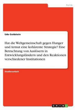 Hat die Weltgemeinschaft gegen Hunger und Armut eine kohärente Strategie? Eine Betrachtung von Auslösern in Entwicklungsländern und den Reaktionen verschiedener Institutionen