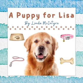 Paperback A Puppy for Lisa [Large Print] Book