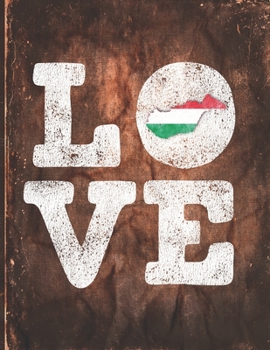 Paperback Love: Hungary Flag Cute Personalized Gift for Hungarian Friend 2020 Calendar Daily Weekly Monthly Planner Organizer Book