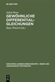 Hardcover Gewöhnliche Differentialgleichungen [German] Book