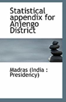 Paperback Statistical Appendix for Anjengo District Book
