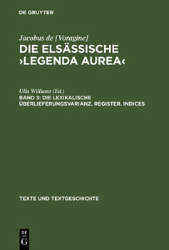 Hardcover Die elsässische >Legenda aurea [German] Book