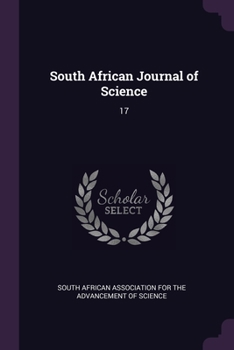 Paperback South African Journal of Science: 17 Book