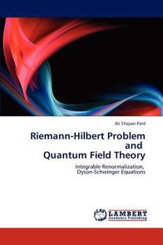 Paperback Riemann-Hilbert Problem and Quantum Field Theory Book