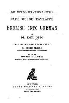 Paperback Exercises for translating English into German Book