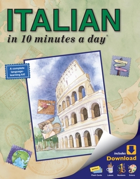 Paperback Italian in 10 Minutes a Day Book