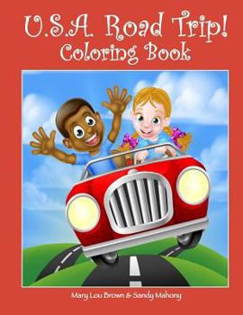 Paperback U.S.A. Road Trip Coloring Book
