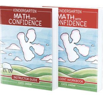 Paperback Kindergarten Math with Confidence Bundle: Instructor Guide & Student Workbook Book