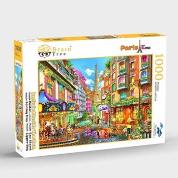 Misc. Brain Tree - Paris Eiffel 1000 Piece Puzzle for Adults: With Droplet Technology for Anti Glare & Soft Touch Book
