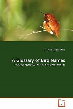 Paperback A Glossary of Bird Names Book