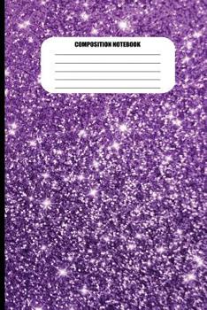 Paperback Composition Notebook: Purple Metallic Sparkle Effect (100 Pages, College Ruled) Book