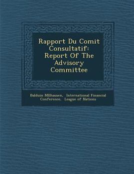 Paperback Rapport Du Comit Consultatif: Report of the Advisory Committee [Swedish] Book