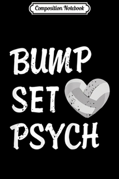 Composition Notebook: Cute Volleyball Girls Bump Set Spike  Journal/Notebook Blank Lined Ruled 6x9 100 Pages