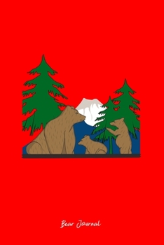 Journal: Dot Grid Journal - Mama Baby Bear Snow Mountain Cute Animal Christmas Gift - Red Dotted Diary, Planner, Gratitude, Writing, Travel, Goal, Bullet Notebook