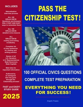 Paperback Pass the Citizenship Test! Book