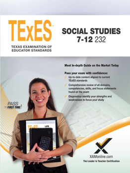 Paperback 2017 TExES Social Studies 7-12 (232) Book