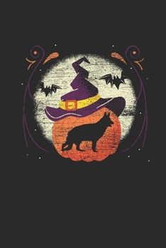 Paperback Halloween German Shepherd: Dotted Bullet Notebook (6" x 9" - 120 pages) Halloween Themed Notebook for Gift / Daily Activity Journals / Diary Book