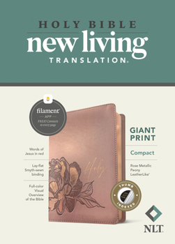 Premium Gift Bible NLT (Red Letter, Leatherlike, Very Berry Pink Vines)