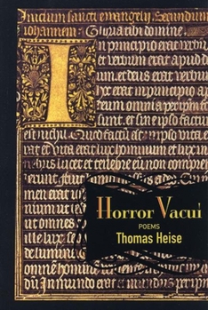 Paperback Horror Vacui: Poems Book