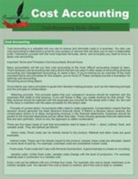Paperback Cost Accounting: Cost Accounting Study Guide Book