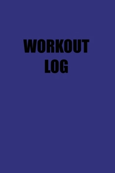 Paperback Workout LOG: 6x9 Gym Exercise Log Purple Black text Book