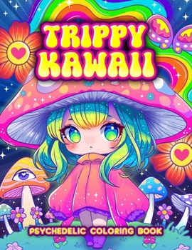 Paperback Trippy Kawaii Psychedelic Coloring Book: Cute Stoner and Hippie Coloring for Adult Relaxation Book
